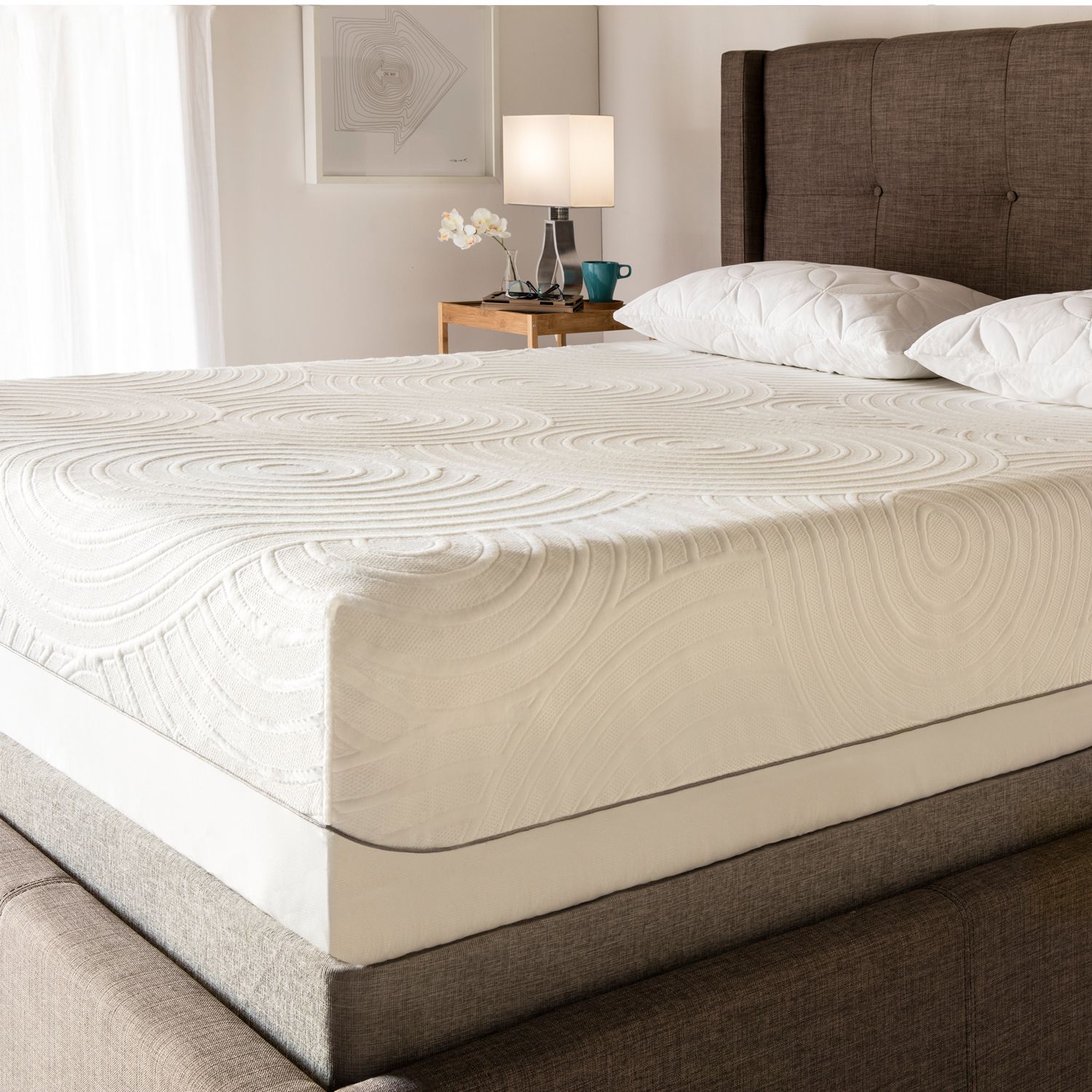 TRULY CALM HeiQ Blue 20 in. x 32 in. Antimicrobial Memory Foam