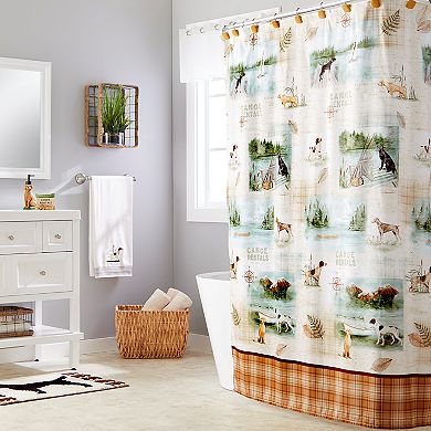 Saturday Knight, Ltd. Adirondack Dogs Shower Curtain