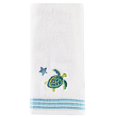 Saturday Knight Ltd. 2 pack Watercolor Ocean Hand Towel Set