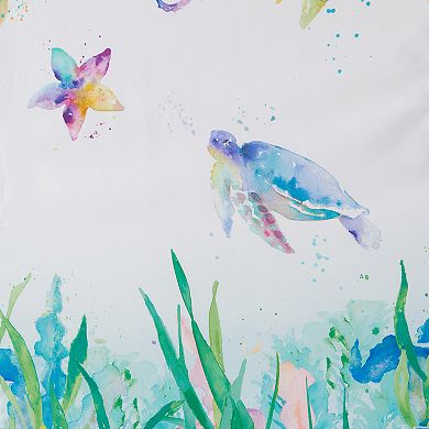 Saturday Knight, Ltd. Watercolor Ocean Shower Curtain