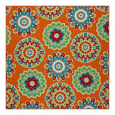 Sonoma Goods For Life® Floral Medallion Indoor Outdoor Rug