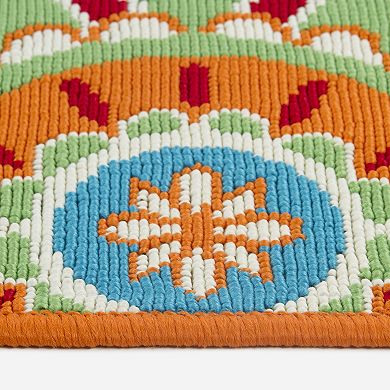 Sonoma Goods For Life® Floral Medallion Indoor Outdoor Rug