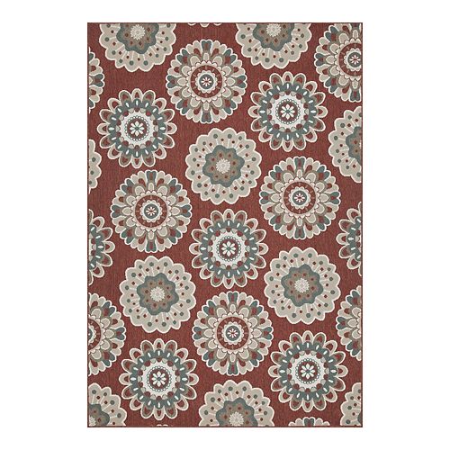 SONOMA Goods for Life™ Floral Medallion Indoor Outdoor Rug
