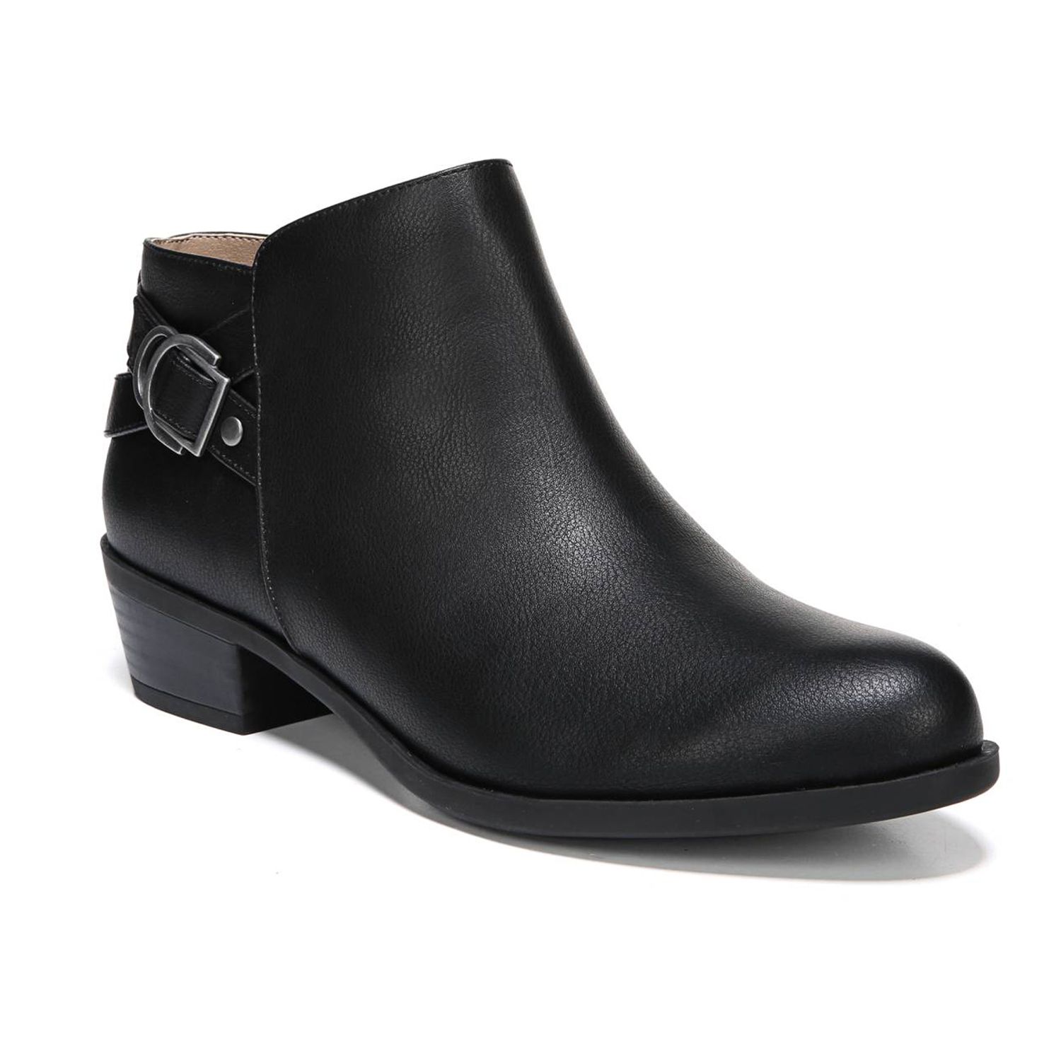 womens wide width leather ankle boots