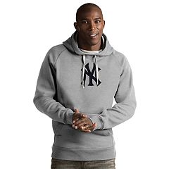 Fanatics Branded Men's Heathered Gray New York Yankees Official Logo Pullover Hoodie - Heather Gray