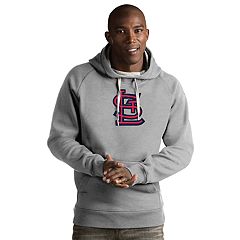 Stitches Kids' Youth Heather Red St. Louis Cardinals Raglan Short Sleeve  Pullover Hoodie