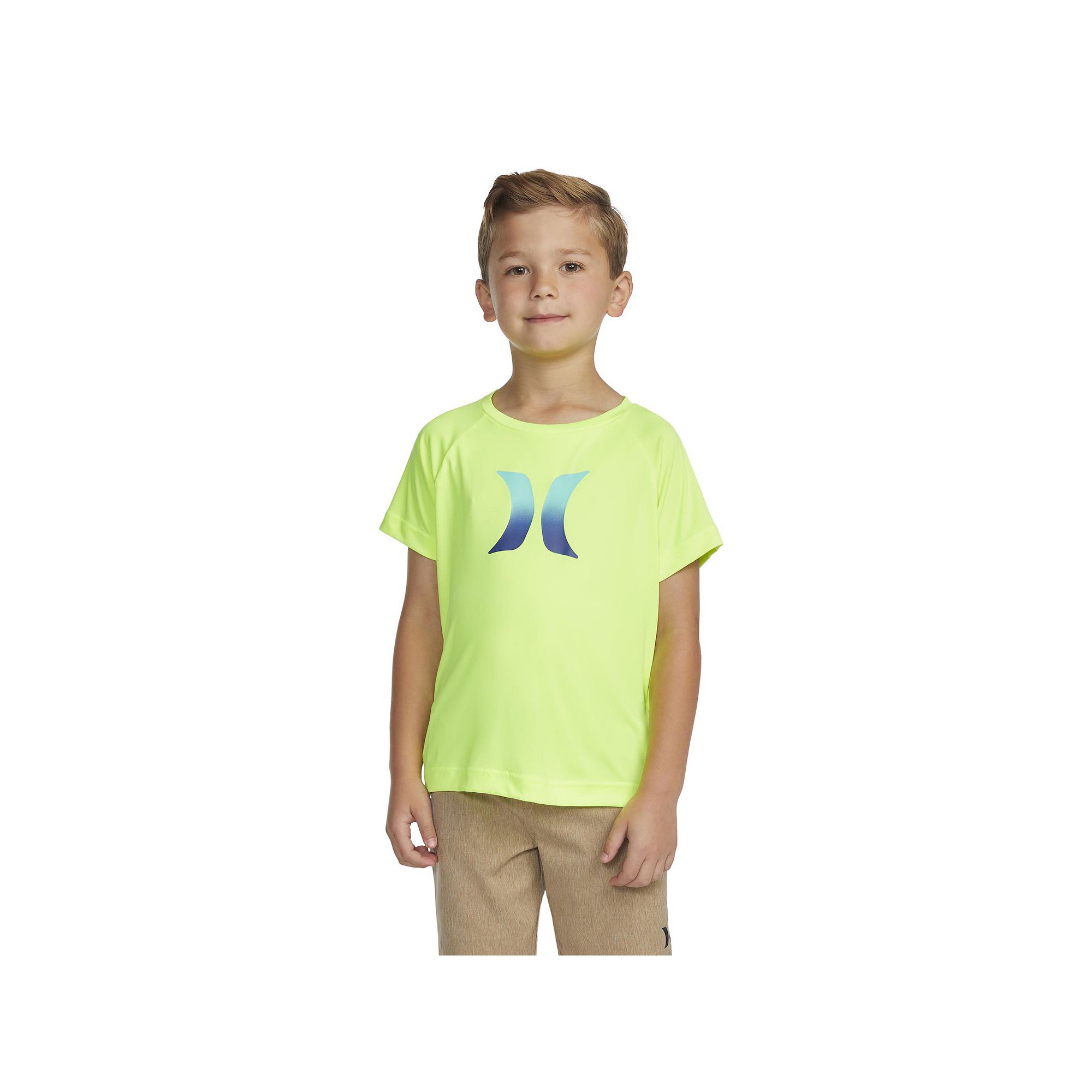 Boys 4-20 Hurley UPF 50+ H2O-Dri Ombre Logo Rash Guard Swim Shirt, Boys, S