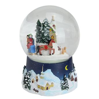 Northlight Seasonal Musical Christmas Village Scene Water Globe