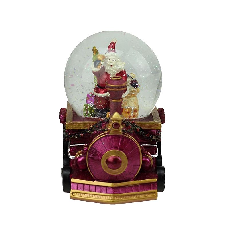 Northlight Seasonal Musical Santa Snow Globe, Purple