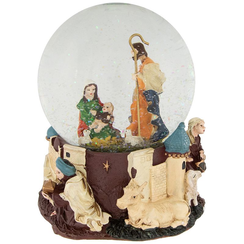 Northlight Seasonal Musical Nativity Snow Globe, Multicolor