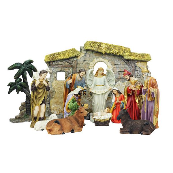 Northlight Seasonal 13-Piece Traditional Nativity Decoration