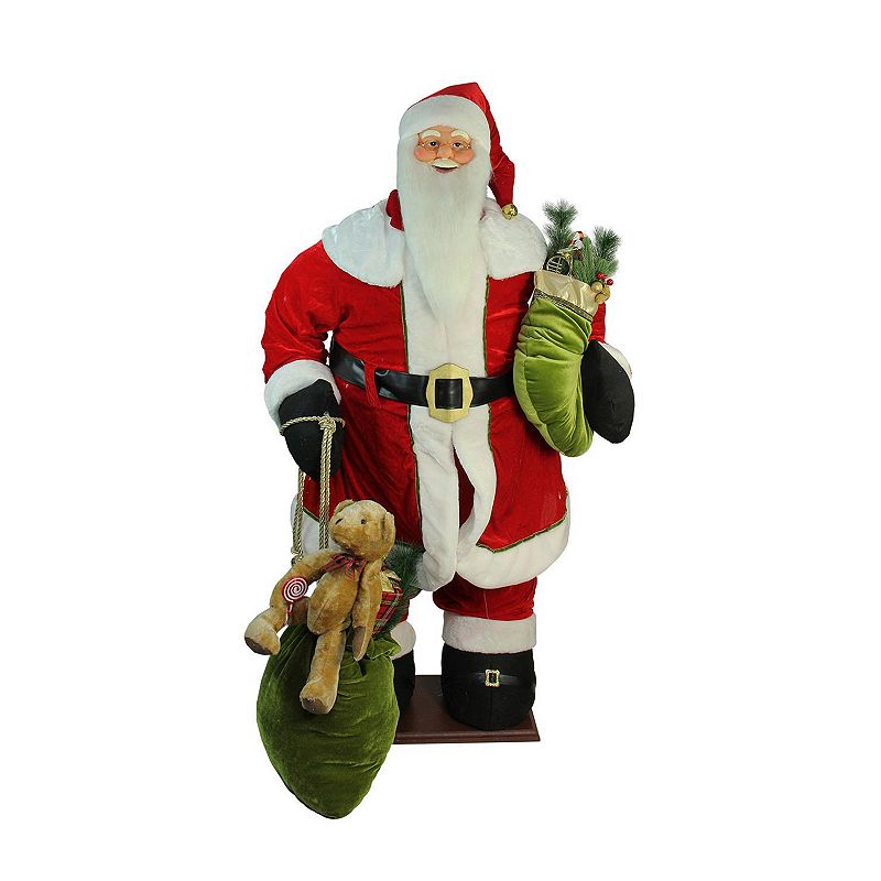 Northlight Seasonal Animated Musical Inflatable Santa Claus, Red