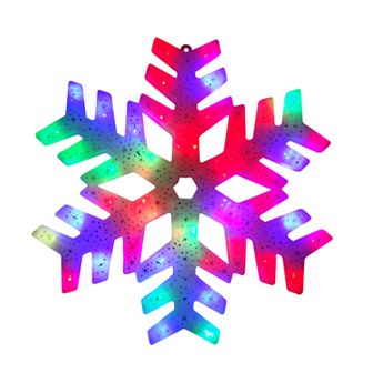 Northlight Seasonal Color Changing Christmas Window Snowflake