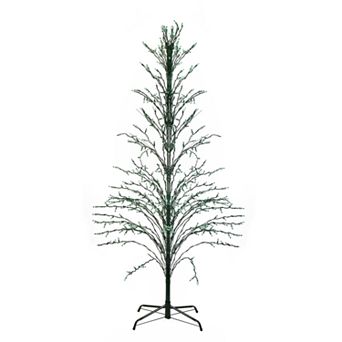 Northlight 9' Green Lighted Thin Artificial Christmas Tree