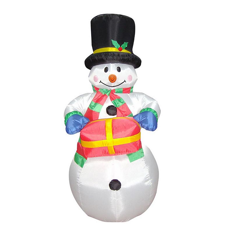 70004479 Northlight Seasonal Inflatable Snowman, White sku 70004479
