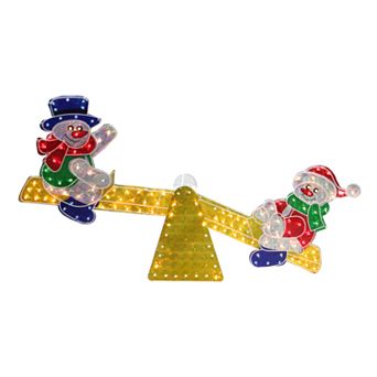 Northlight Seasonal Snowman Seesaw Decoration