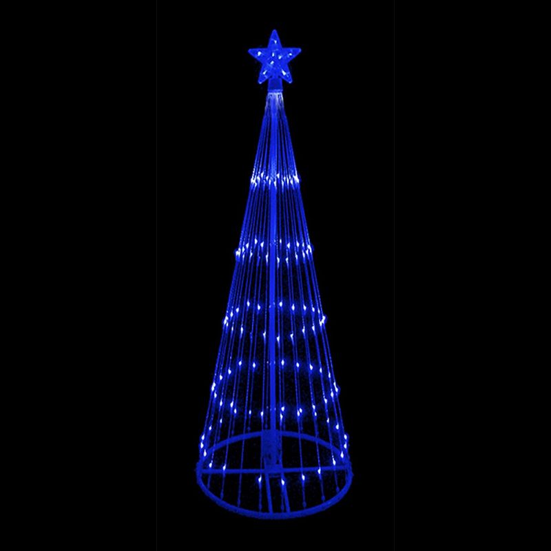 Northlight Seasonal Lighted Cone Christmas Tree, Blue
