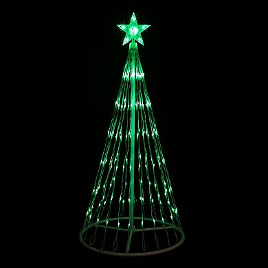 Northlight Seasonal 4' Green LED Lighted Cone Christmas Tree Outdoor Decoration