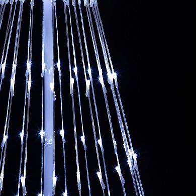 Northlight Seasonal White LED Lighted Cone Christmas Tree