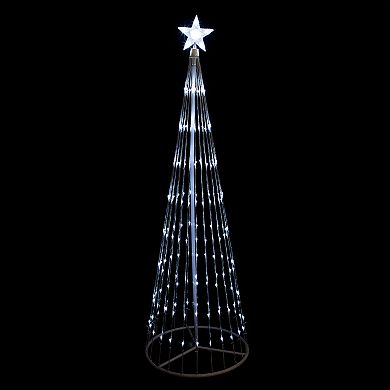 Northlight Seasonal White LED Lighted Cone Christmas Tree