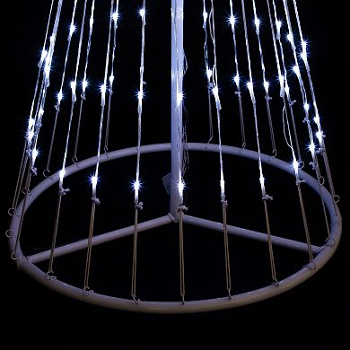 Northlight Seasonal 4' Polar White LED Lighted Cone Christmas Tree Outdoor Decoration