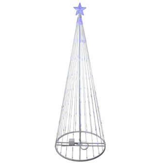 Northlight Seasonal 6' Blue LED Lighted Show Cone Christmas Tree Outdoor Decoration