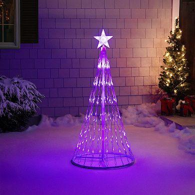 Northlight Seasonal Purple Lighted Christmas Tree