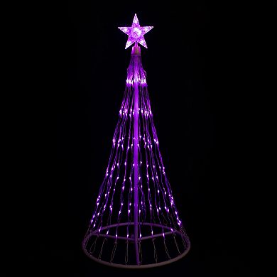 Northlight Seasonal Purple Lighted Christmas Tree