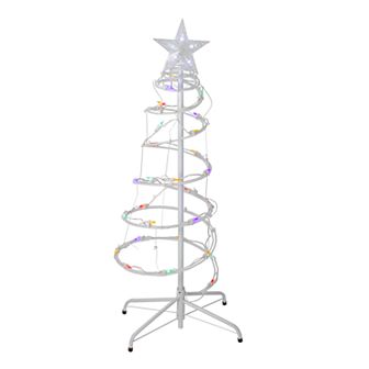 Northlight Multi-Color LED Lighted Spiral Christmas Tree Set of 2