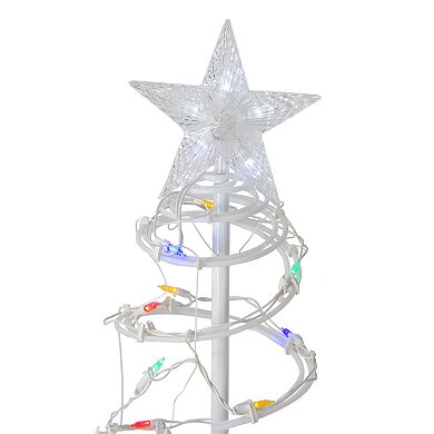 Northlight Multi-Color LED Lighted Spiral Christmas Tree Set of 2