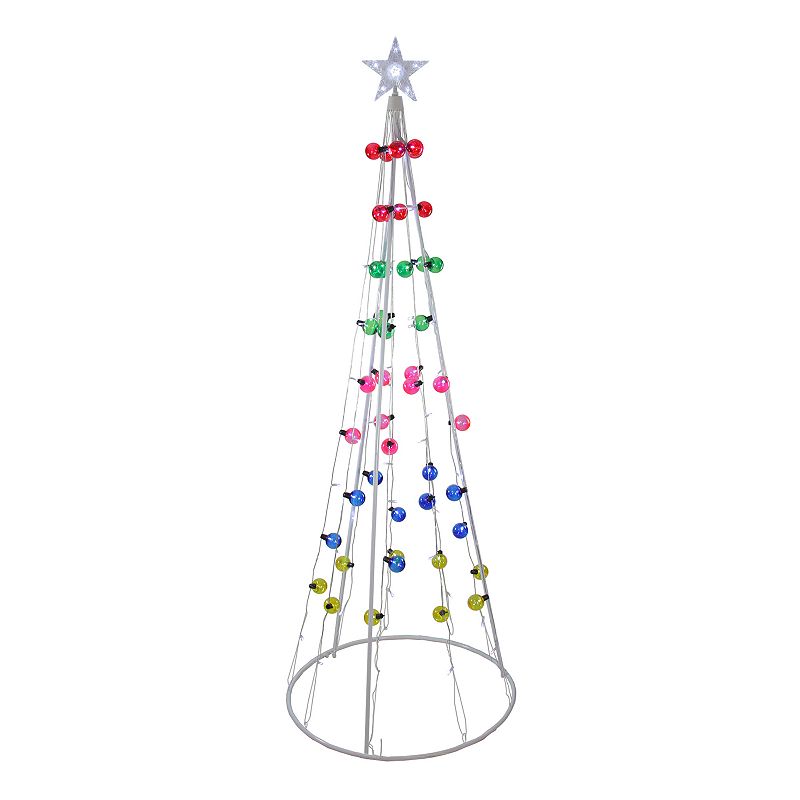 Northlight Seasonal 6 Multi-Colored Lighted Show Cone Christmas Tree Outdo
