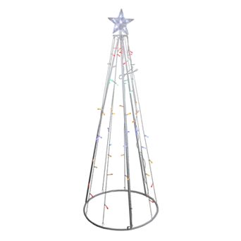 Northlight Seasonal 5' Multi-Color LED Lighted Show Cone Christmas Tree Outdoor Decoration