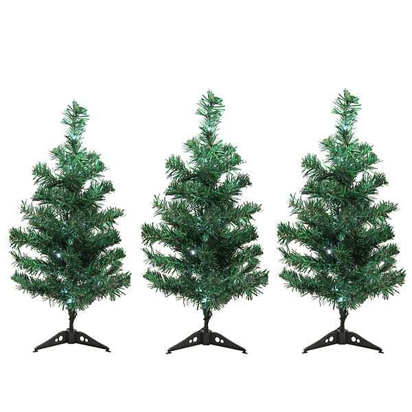 Northlight Lighted Christmas Tree Set Of 3