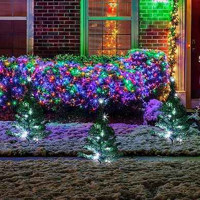 Northlight Lighted Christmas Tree Set of 3