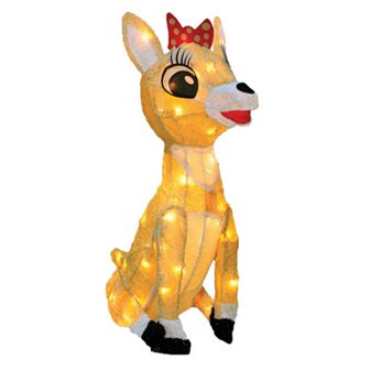 Northlight Seasonal Rudolph the Red Nosed Reindeer Clarice Christmas Light Decoration