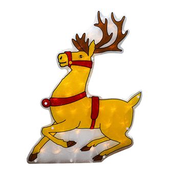 Northlight Seasonal Shimmering Reindeer Christmas Window Silhouette