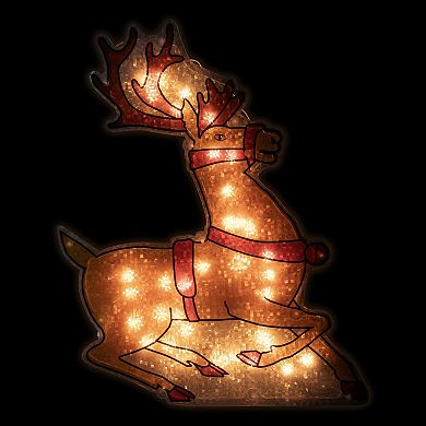 Northlight Seasonal Shimmering Reindeer Christmas Window Silhouette