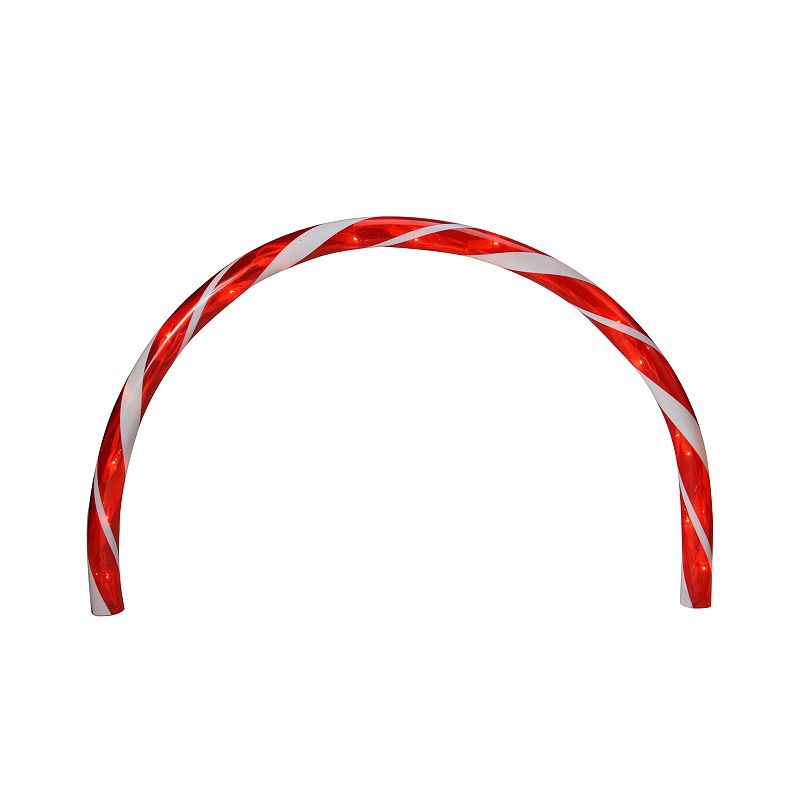 Northlight Seasonal Set of 3 Candy Cane Arch Christmas Pathway Markers, Red