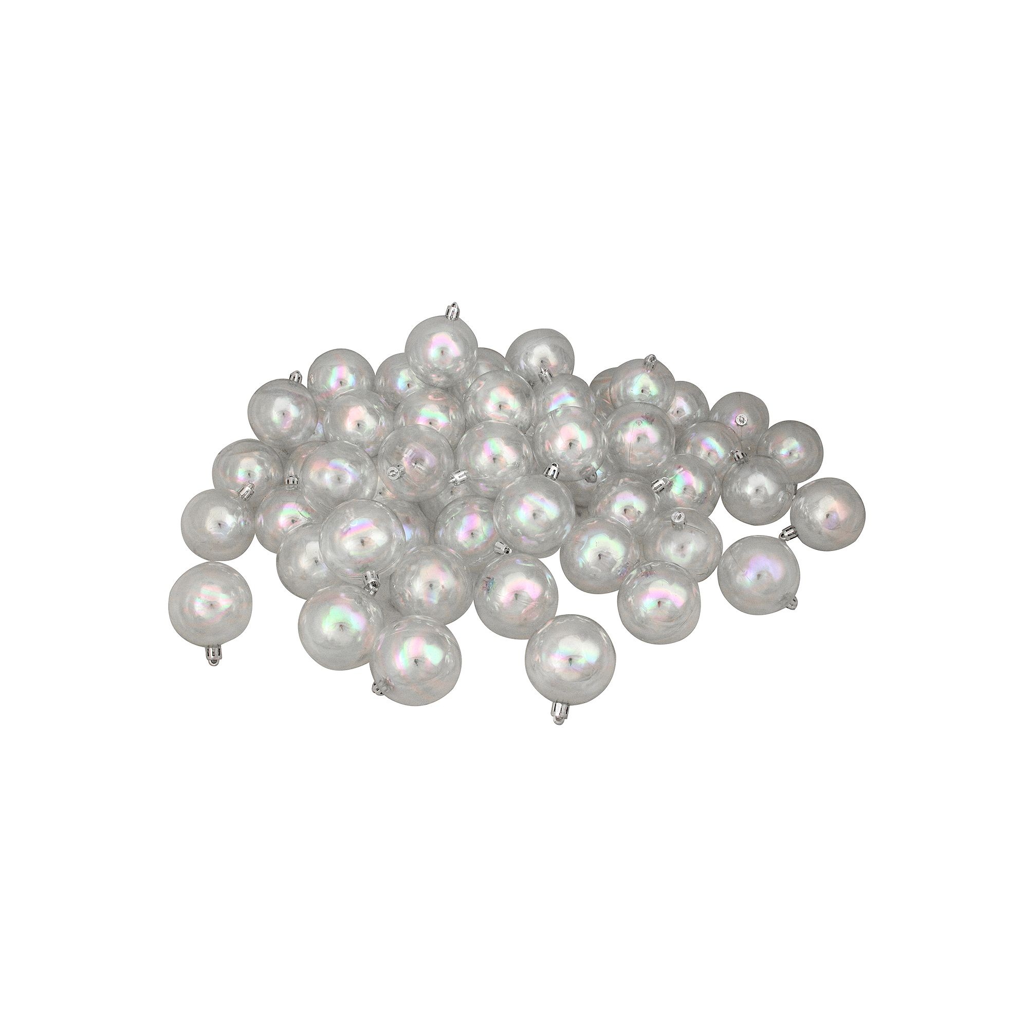 Northlight Seasonal Clear Iridescent Shatterproof Ball Christmas Ornament 6