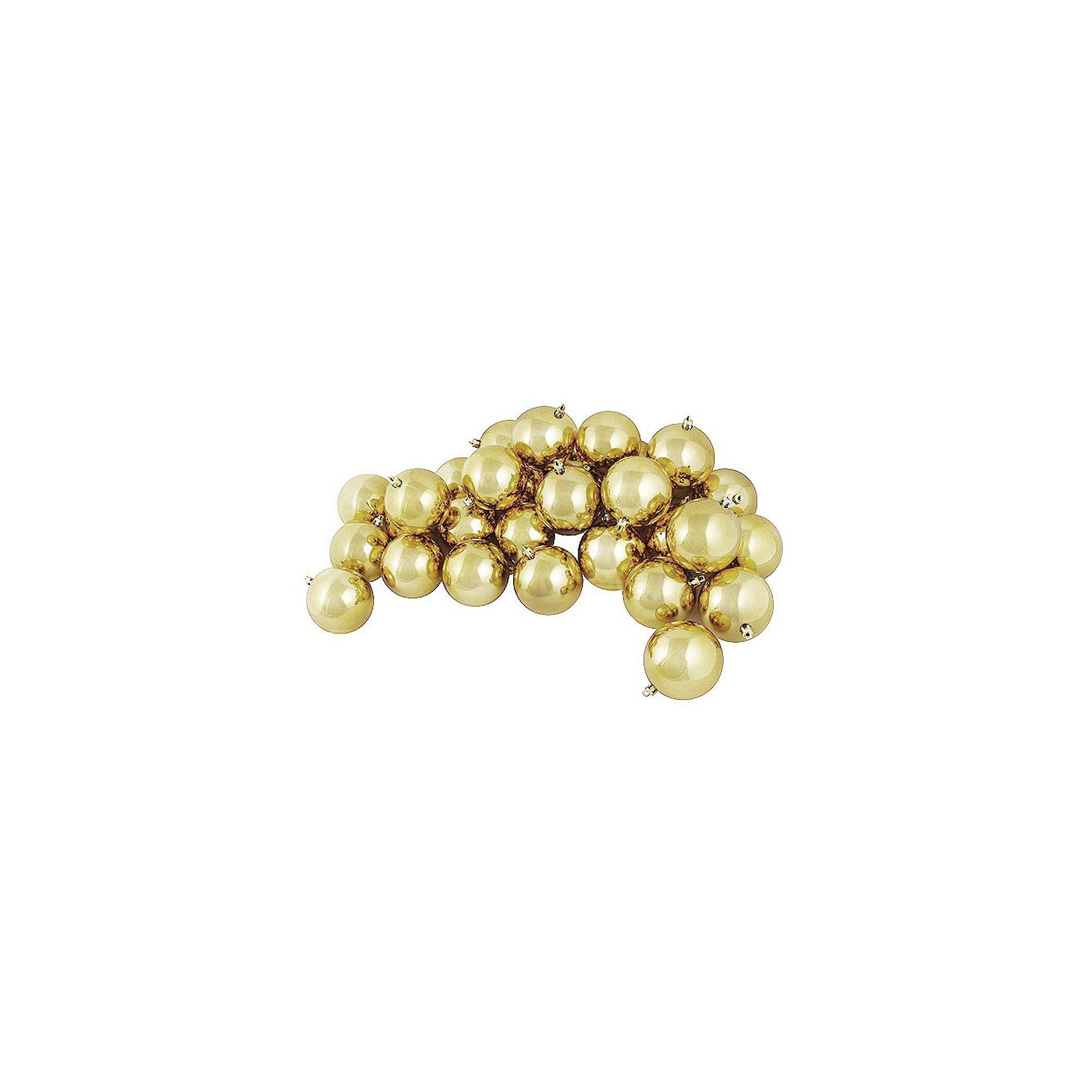 Northlight Seasonal Shiny Champagne Gold Shatterproof Ball Christmas Orname