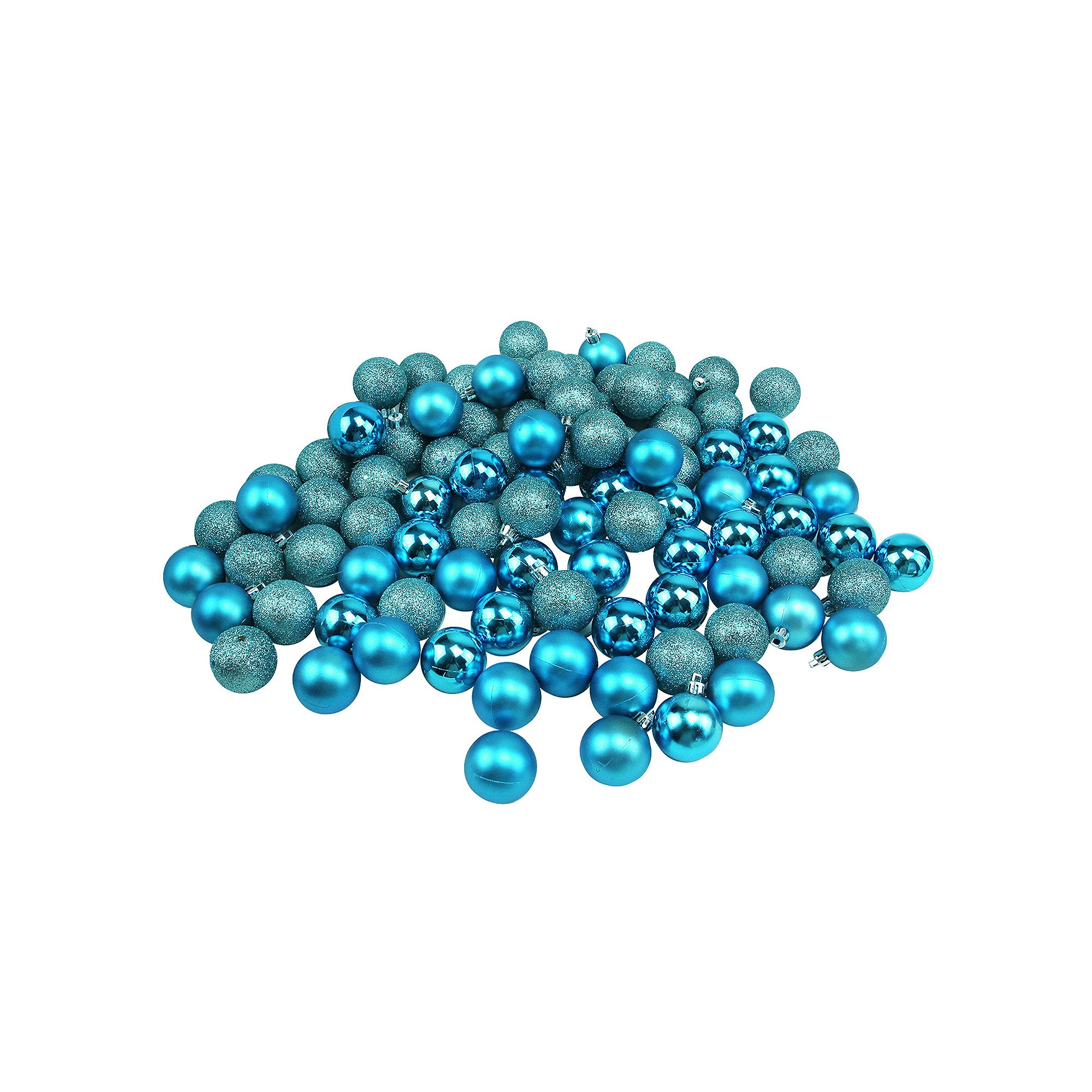 Northlight Seasonal Turquoise Blue Shatterproof Ball Christmas Ornament 96-