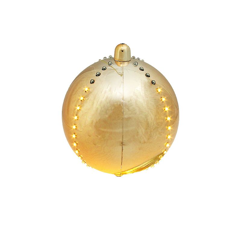 Northlight Seasonal Light-Up Gold Ball Christmas Table Decor, Multicolor