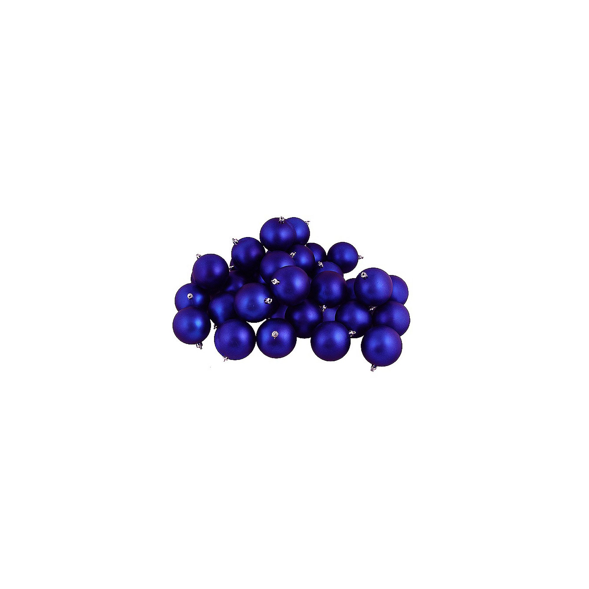 Northlight Seasonal Royal Blue Shatterproof Ball Christmas Ornament 32-piec