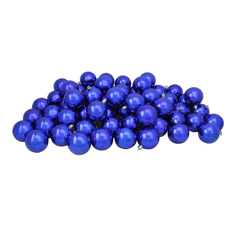 Northlight Seasonal Royal Blue Shatterproof Ball Christmas Ornament 60-piec