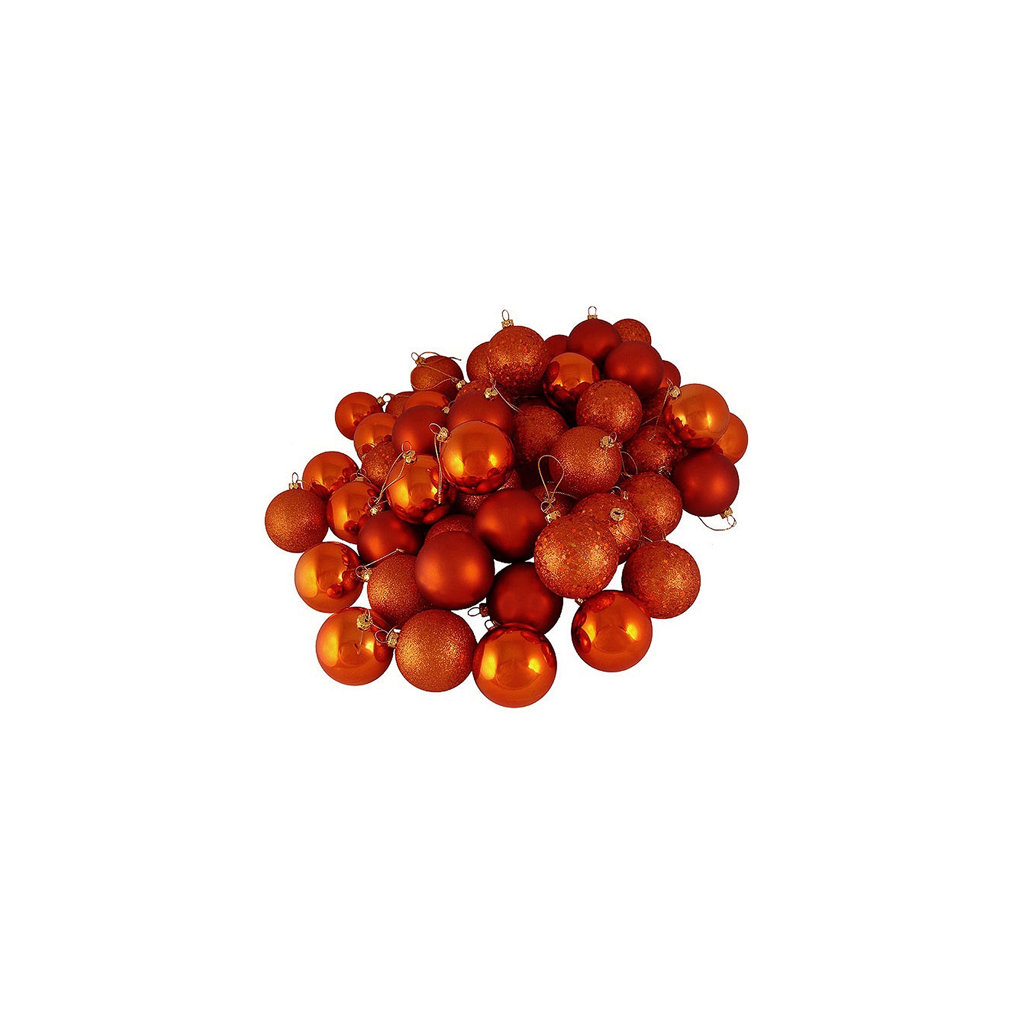 Northlight Seasonal Burnt Orange Shatterproof Ball Christmas Ornament 60-pi
