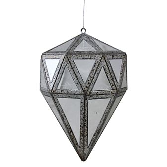 Northlight Seasonal 5.5 in Mirrored Geometric Christmas Ornament