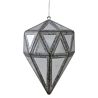 Northlight Seasonal 5.5 in Mirrored Geometric Christmas Ornament