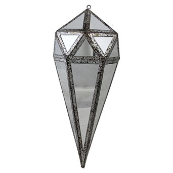 Northlight Seasonal 10.5 in Mirrored Geometric Christmas Ornament
