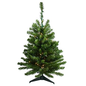 Northlight Seasonal 3-ft. Pre-Lit Canadian Pine Artificial Christmas Tree