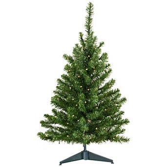 Northlight Seasonal 3-ft. Pre-Lit Clear LED Canadian Pine Artificial Christmas Tree